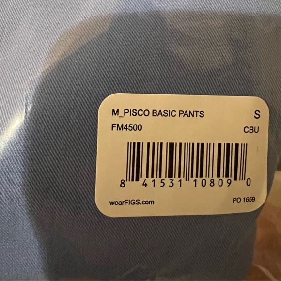 Figs Pisco Ceil Blue Scrub Pants - Picture 3 of 3